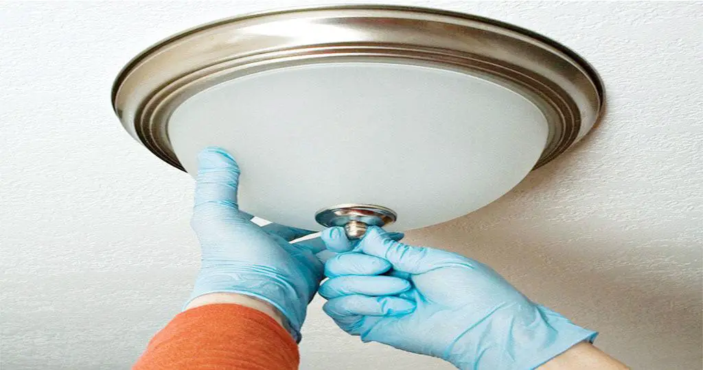 How to Remove Ceiling Light Fixture with no Screws