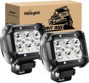Nilight 2PCS 18W 1260lm Spot Driving Fog Light Off Road Led Lights Bar